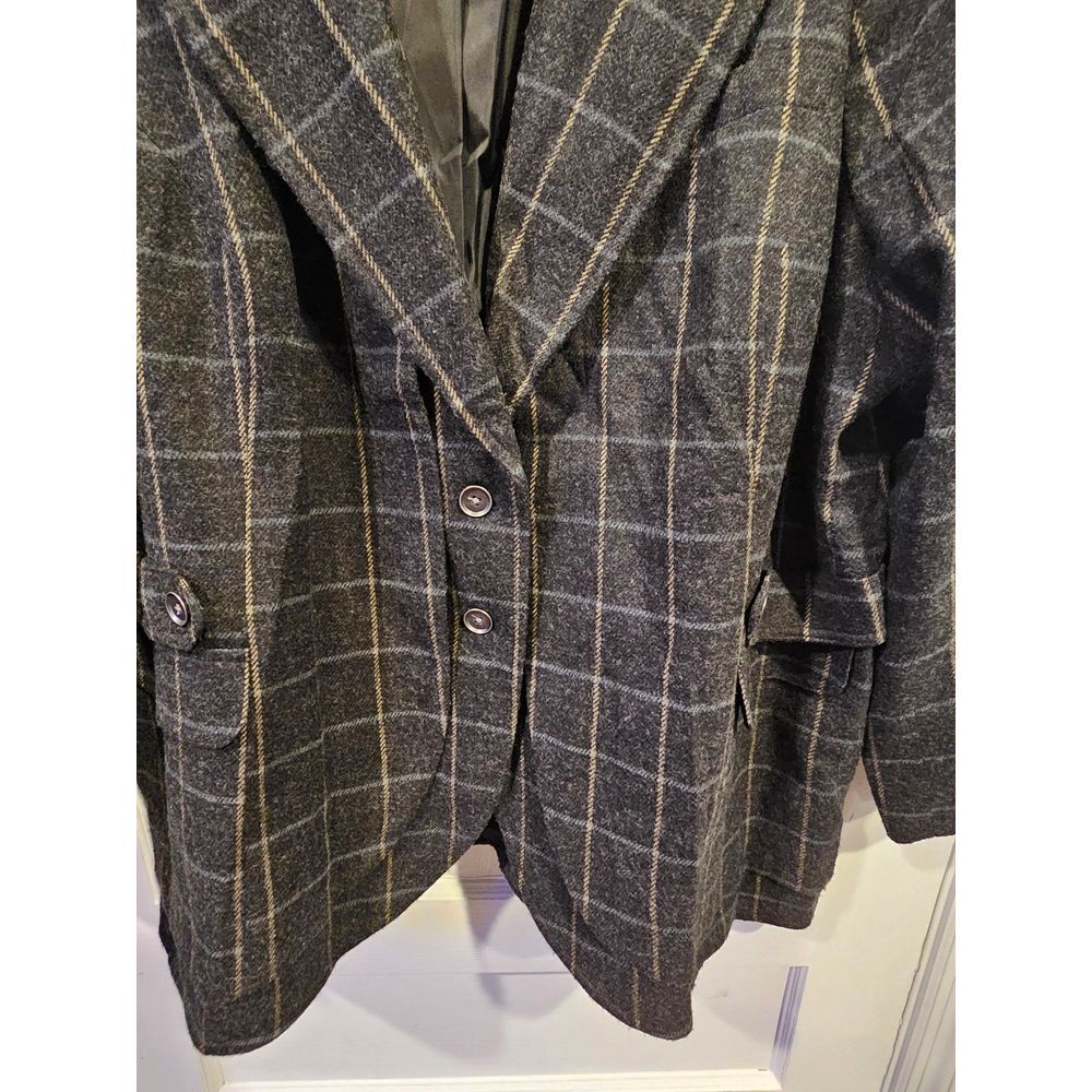 LYS Wool Blend Plaid Blazer‎ Style Coat  Women's Size 26 - Picture 2 of 7
